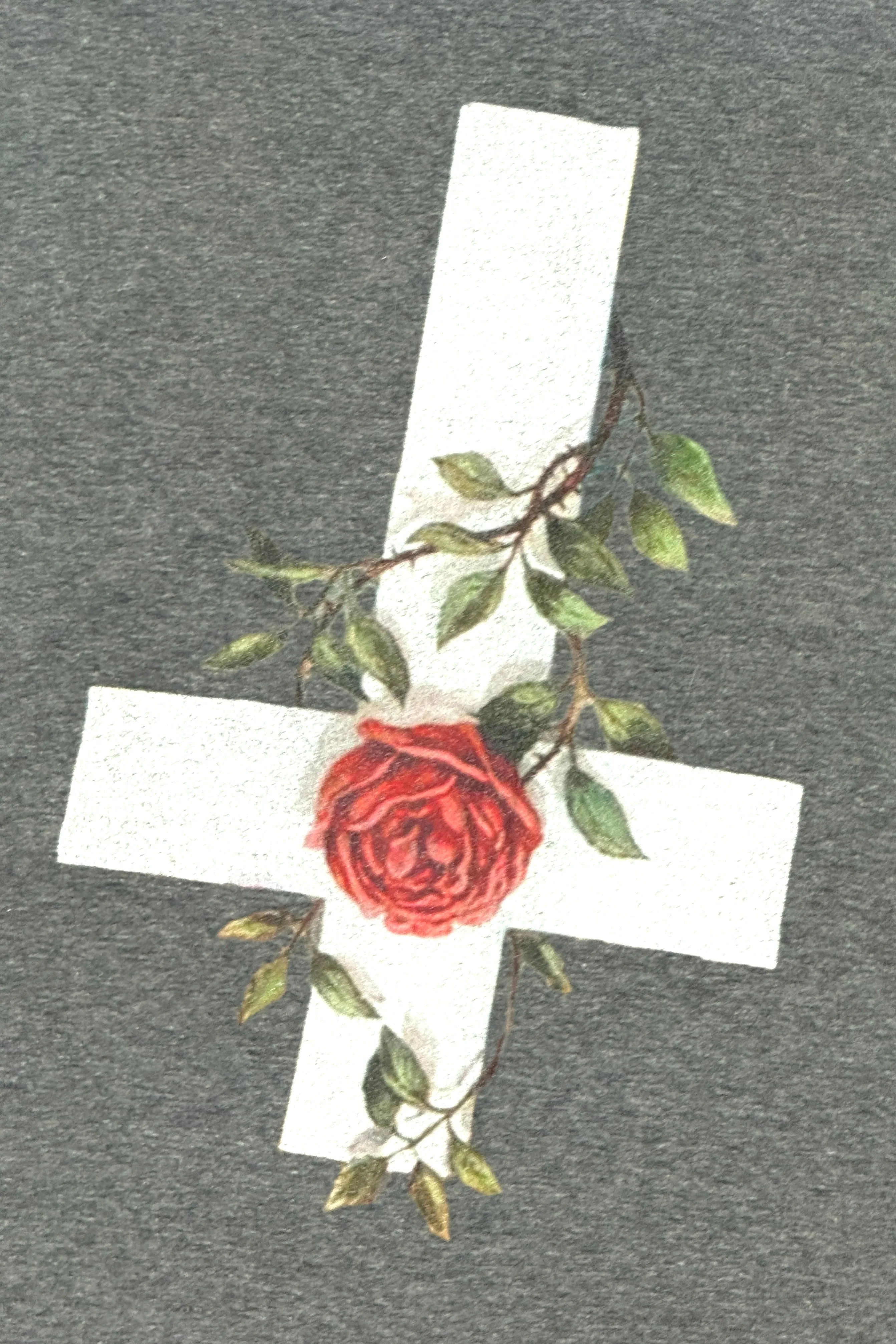 1990’S FLOWER CROSS MADE IN USA T-SHIRT MEDIUM