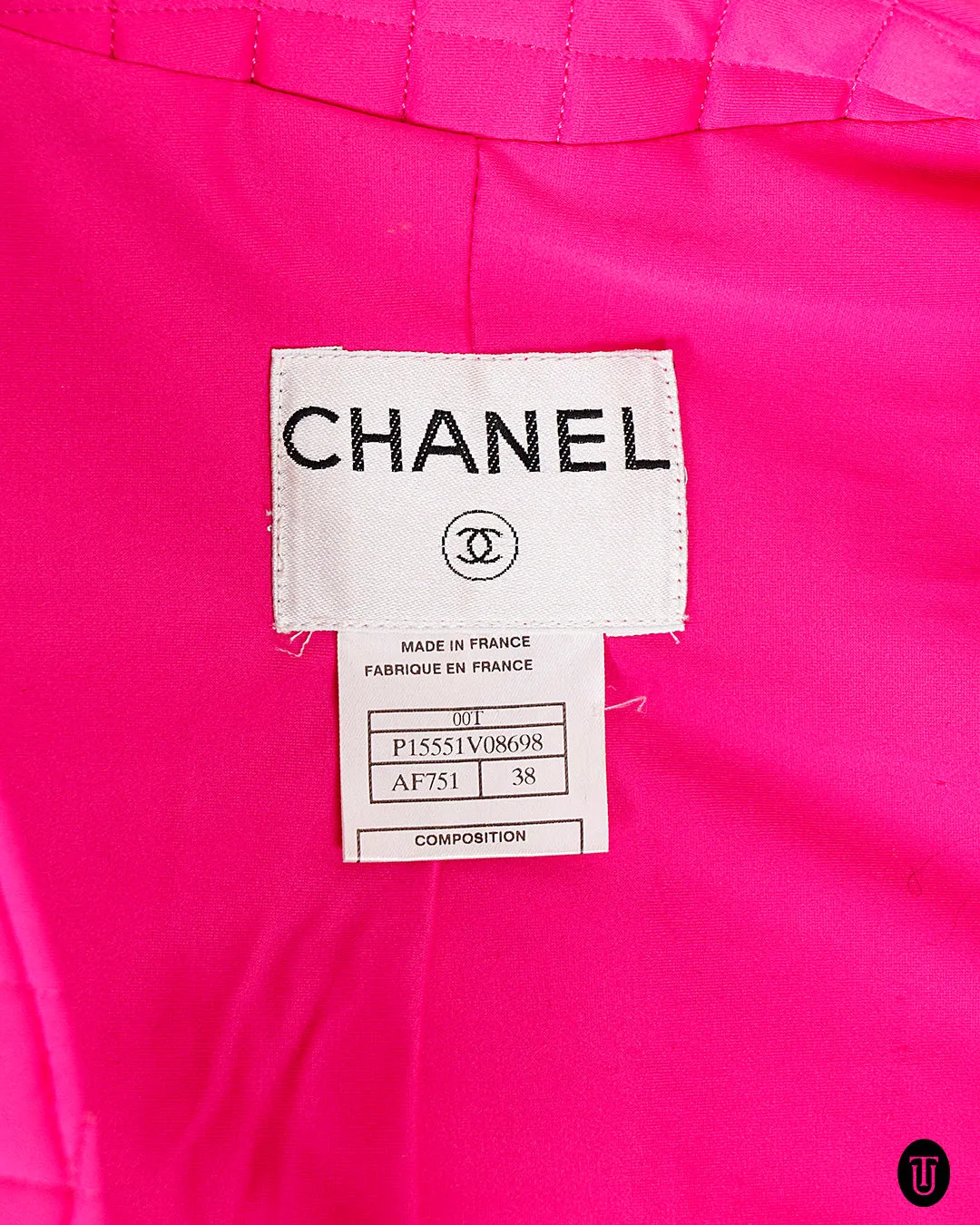 2000s Chanel Hot Pink Quilted Jacket S