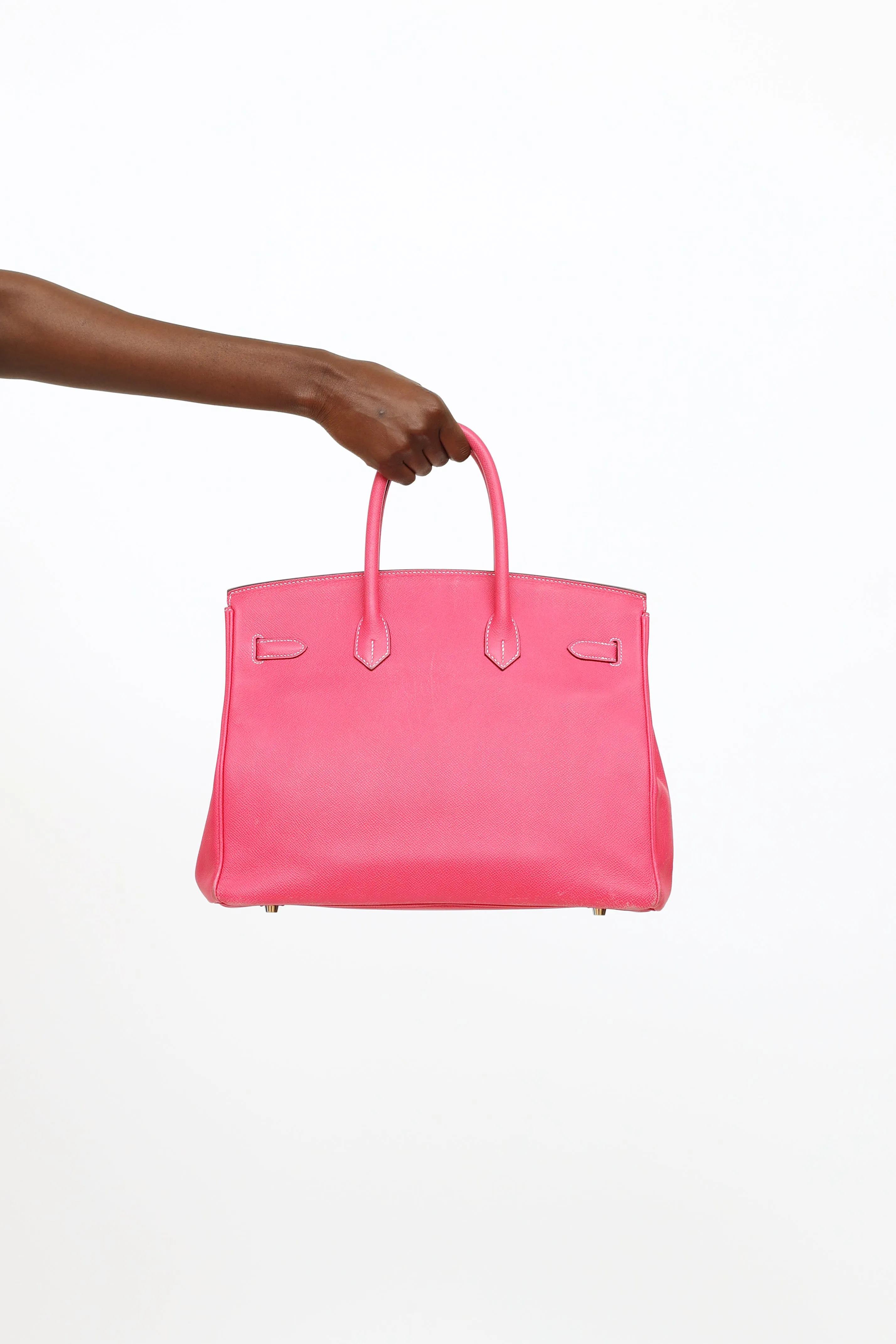 2013 35 Birkin Rose Tyrien Rubis Epsom Leather Bag