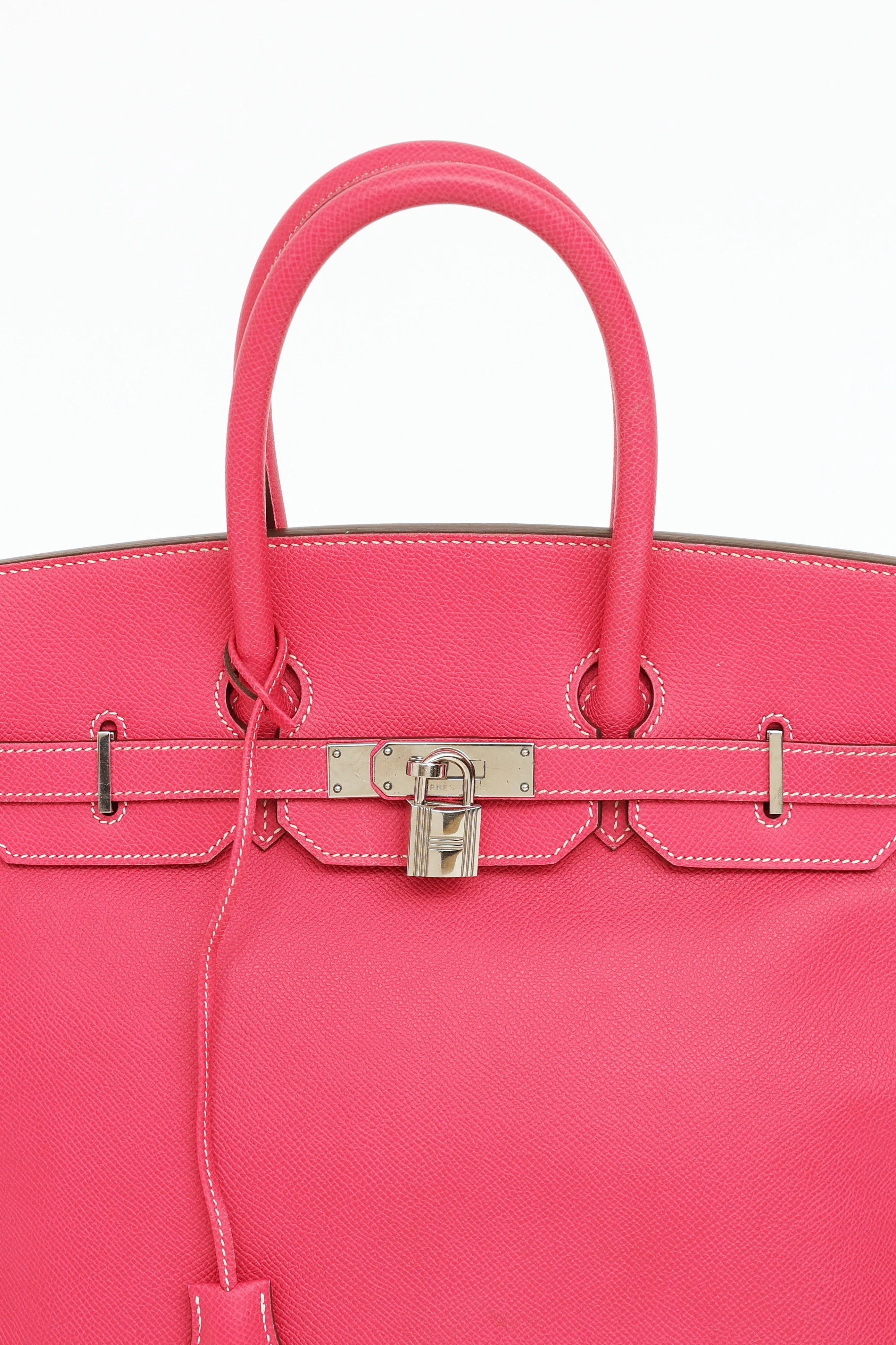 2013 35 Birkin Rose Tyrien Rubis Epsom Leather Bag