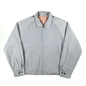 60s Montgomery Ward Gingham Lined Harrington Jacket- M