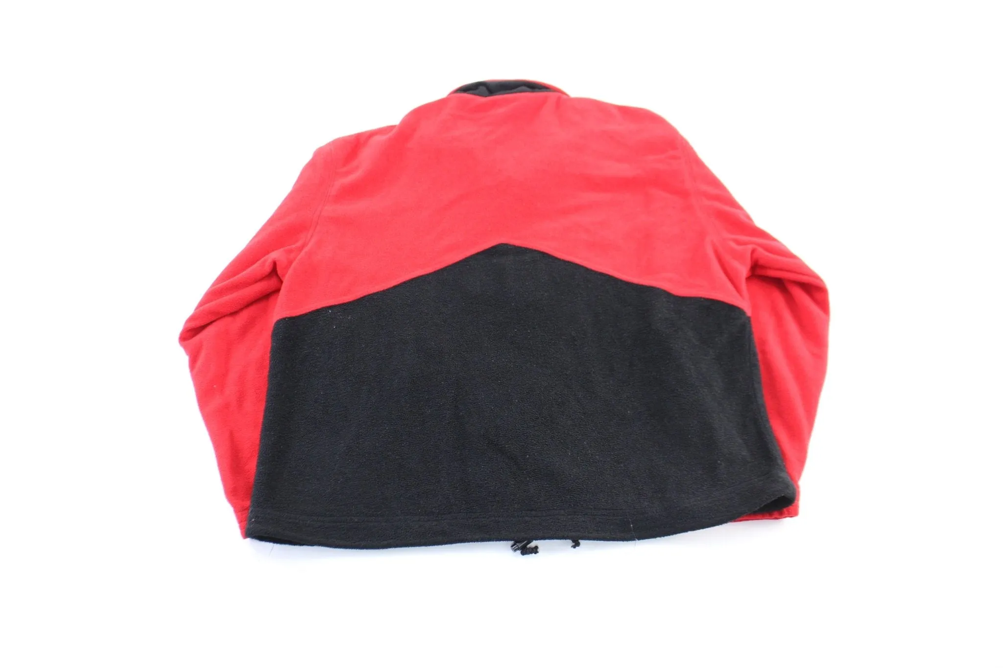 90's Marlboro Red & Black Fleece Zip Up Jacket