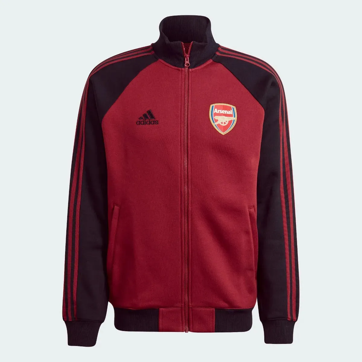 Adidas 2022 Arsenal Anthem Jacket - Noble Maroon-Black