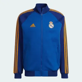 Adidas 2022 Real Madrid Anthem Jacket - Pride Ink-Victory Blue