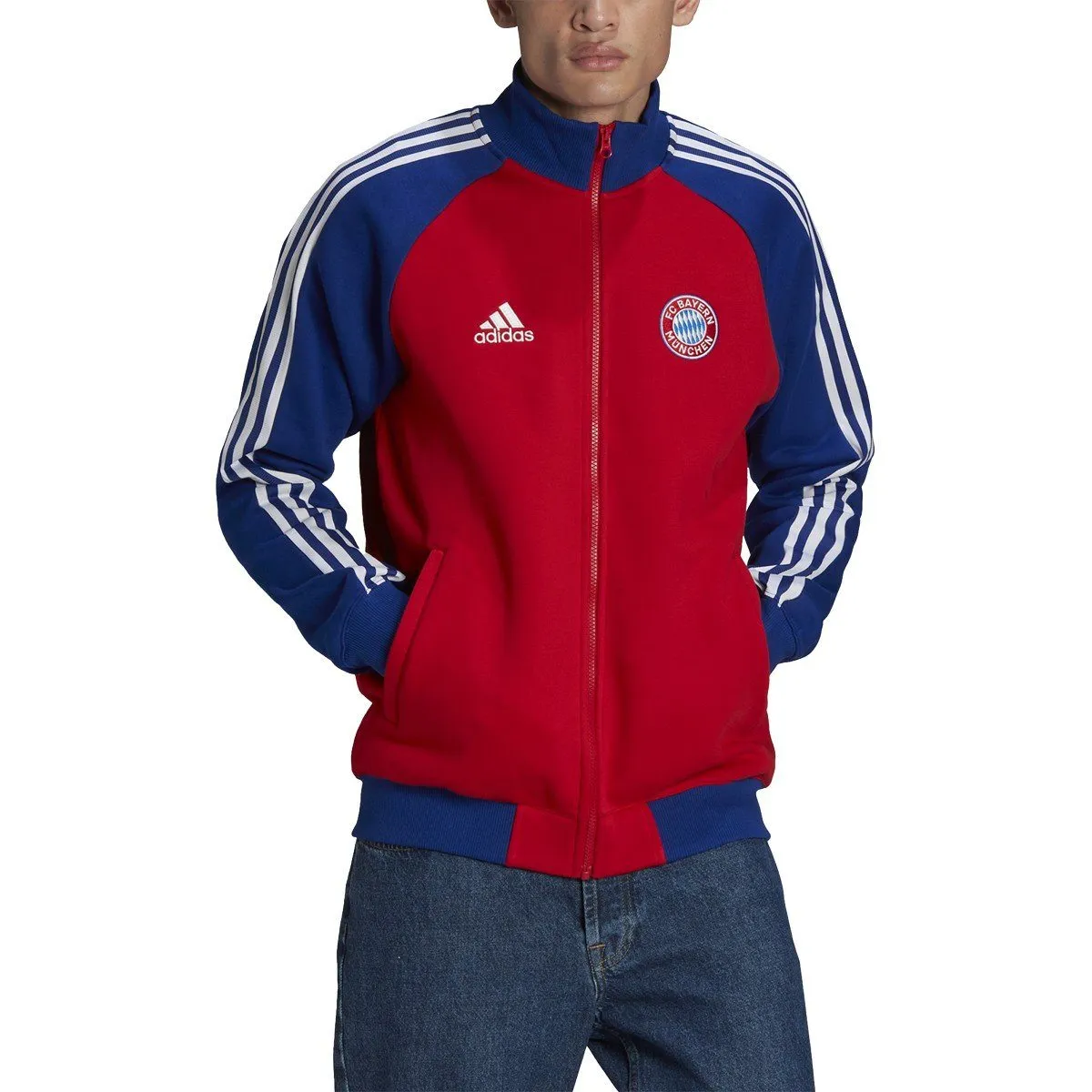 adidas Men's Fc Bayern 21/22 Anthem Jacket | H67174