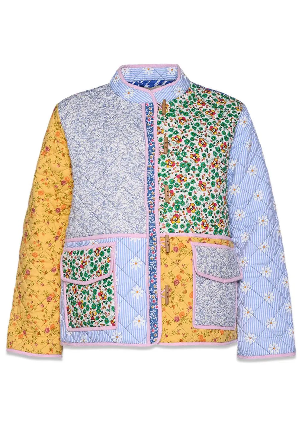 Adriane Quilted Cotton Jacket - Floral Tivoli