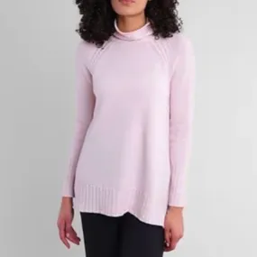 Alashan Cashmere Turtleneck Cable Sweater  - Cosmo(pink)