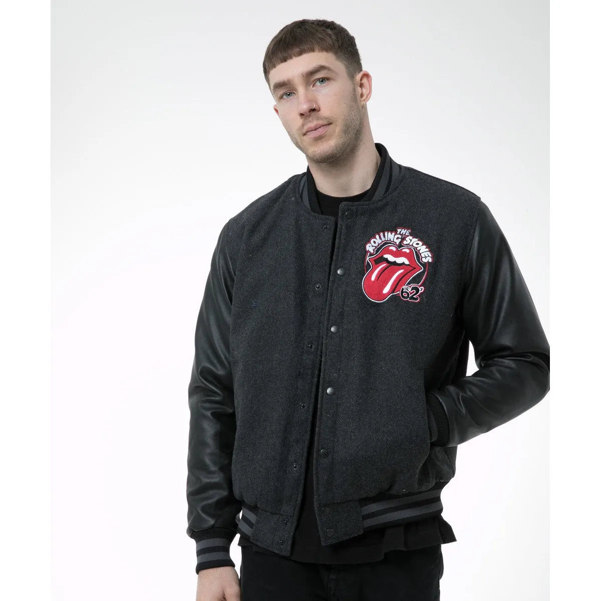 Amplified Unisex Adult The Rolling Stones Varsity Jacket