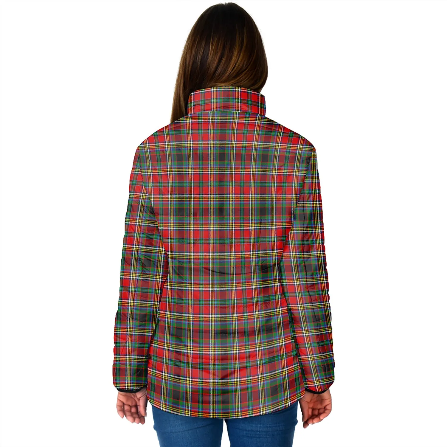 Anderson of Arbrake Tartan Padded Jacket with Family Crest