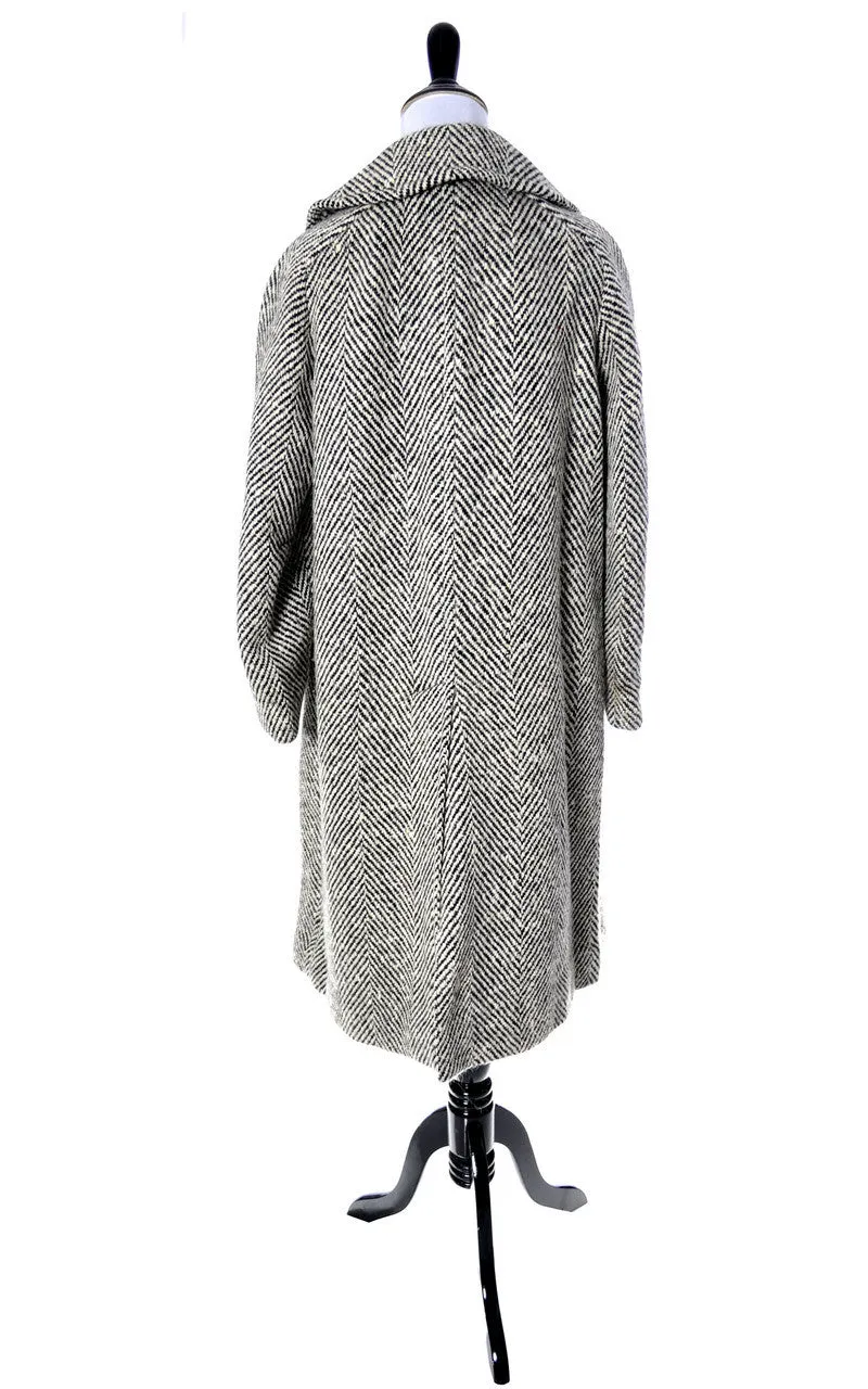 Aquascutum Herringbone Wool Vintage Coat