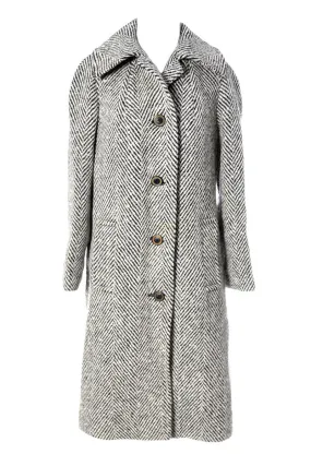 Aquascutum Herringbone Wool Vintage Coat