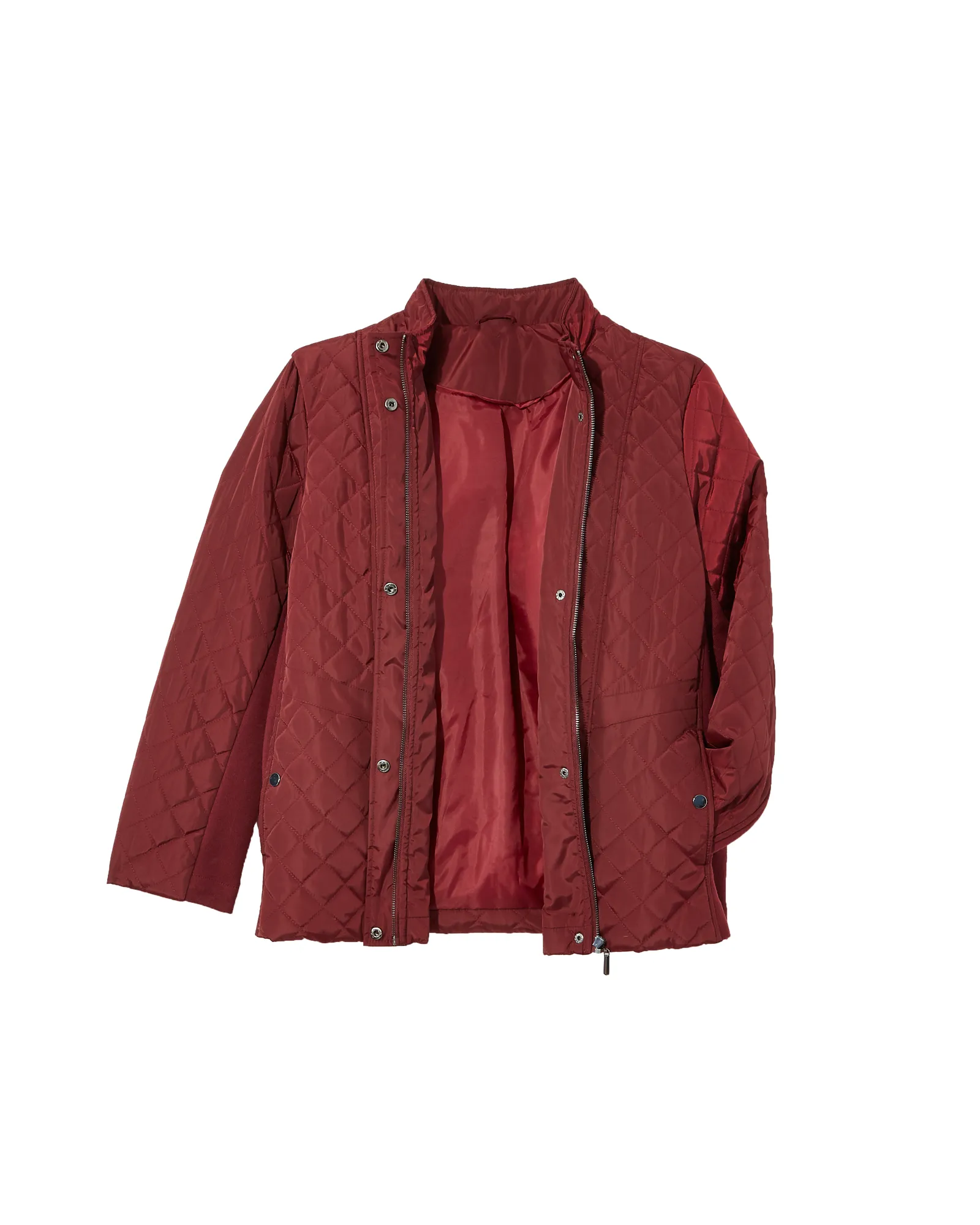 Azalea Quilted Jacket | Burgundy