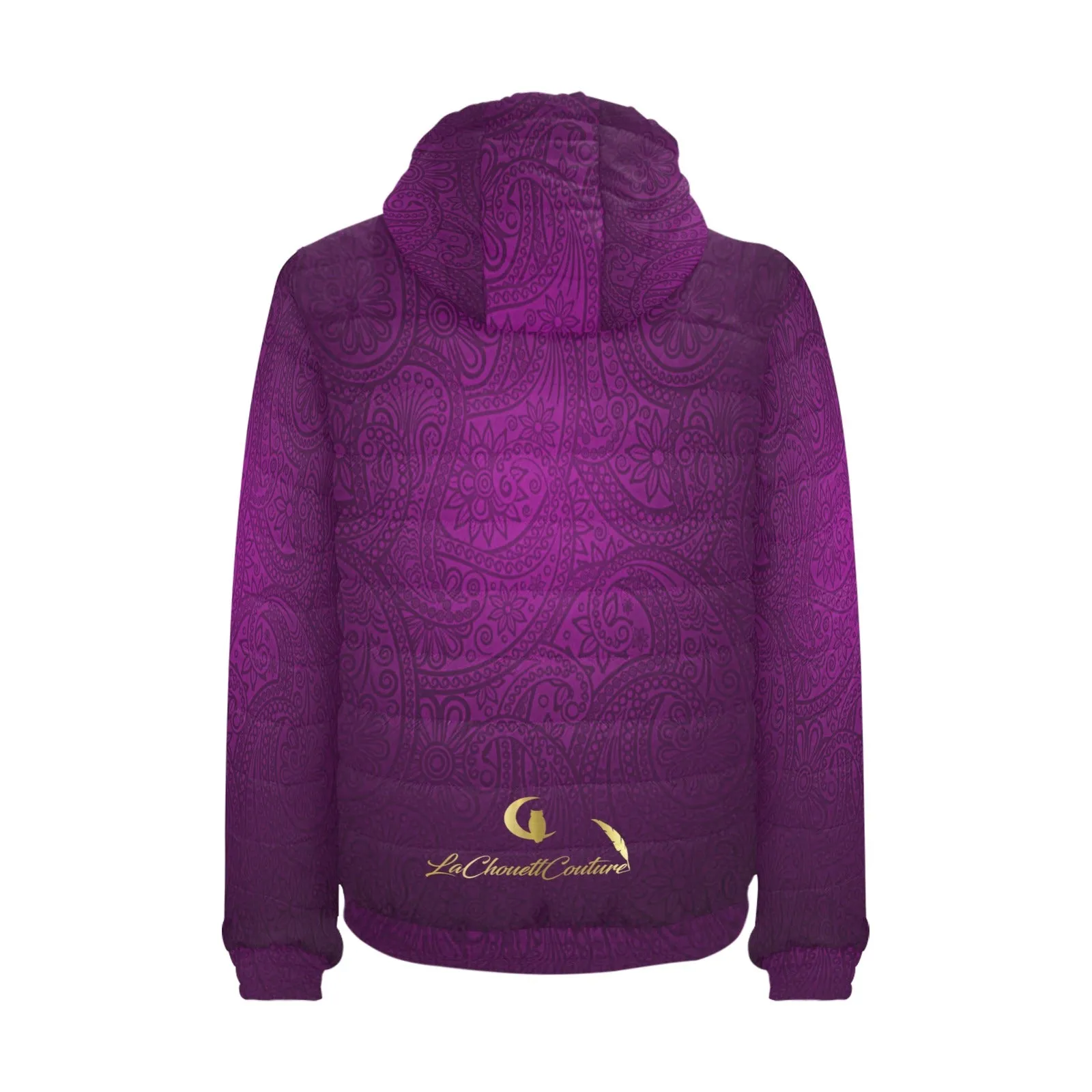 BANDANA LUXURY GRAPE PADDED HOODIE JACKET