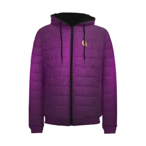 BANDANA LUXURY GRAPE PADDED HOODIE JACKET