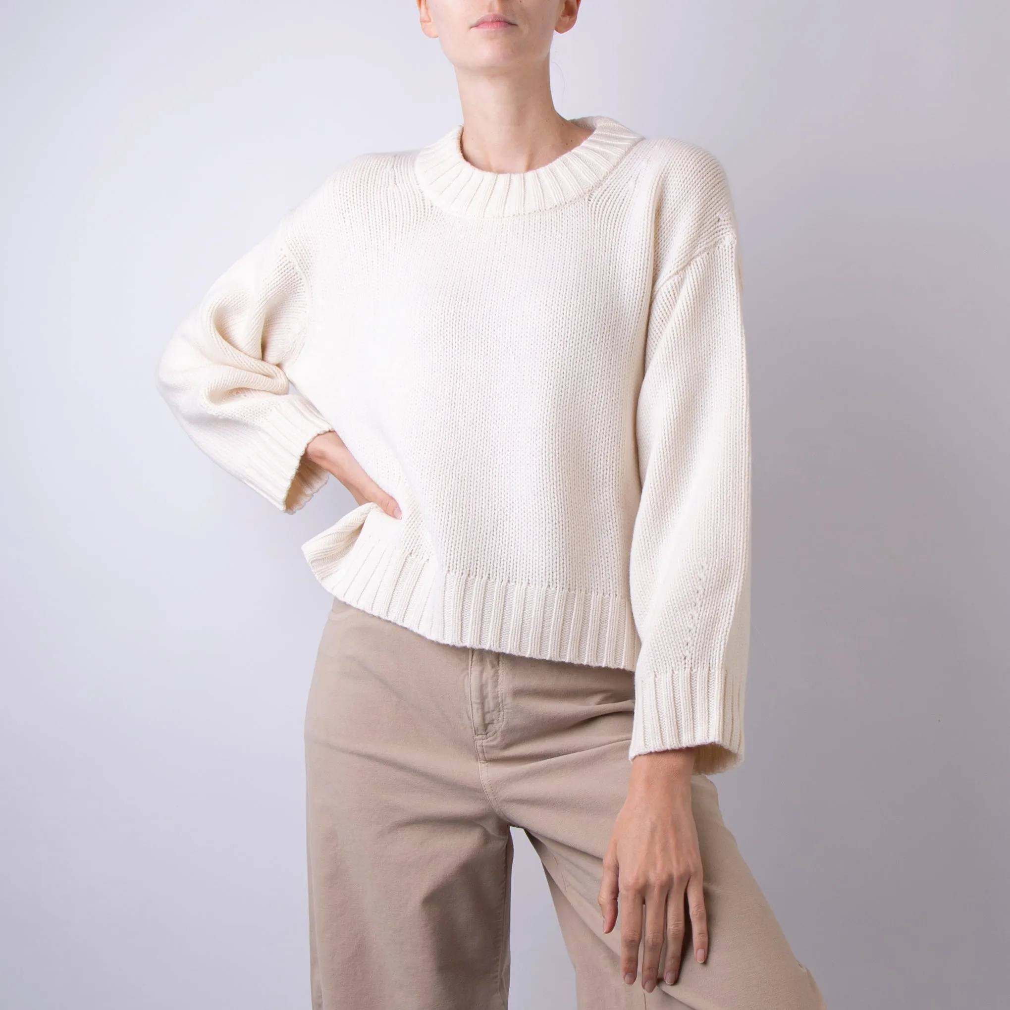 BE YOU SWEATER CD1177F4 755 IVORY