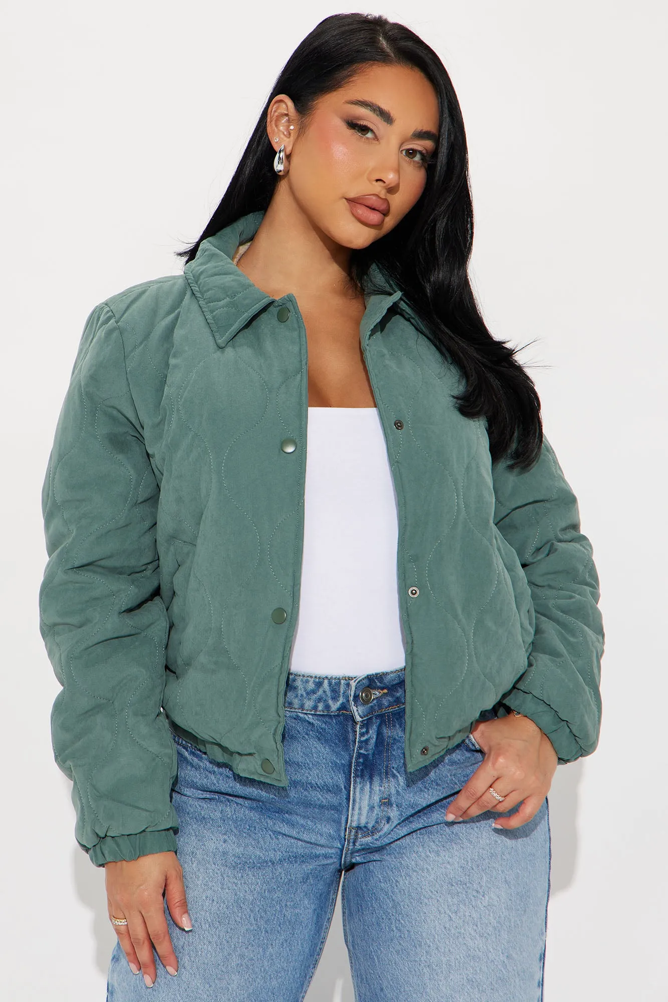 Beatrice Quilted Jacket - Olive