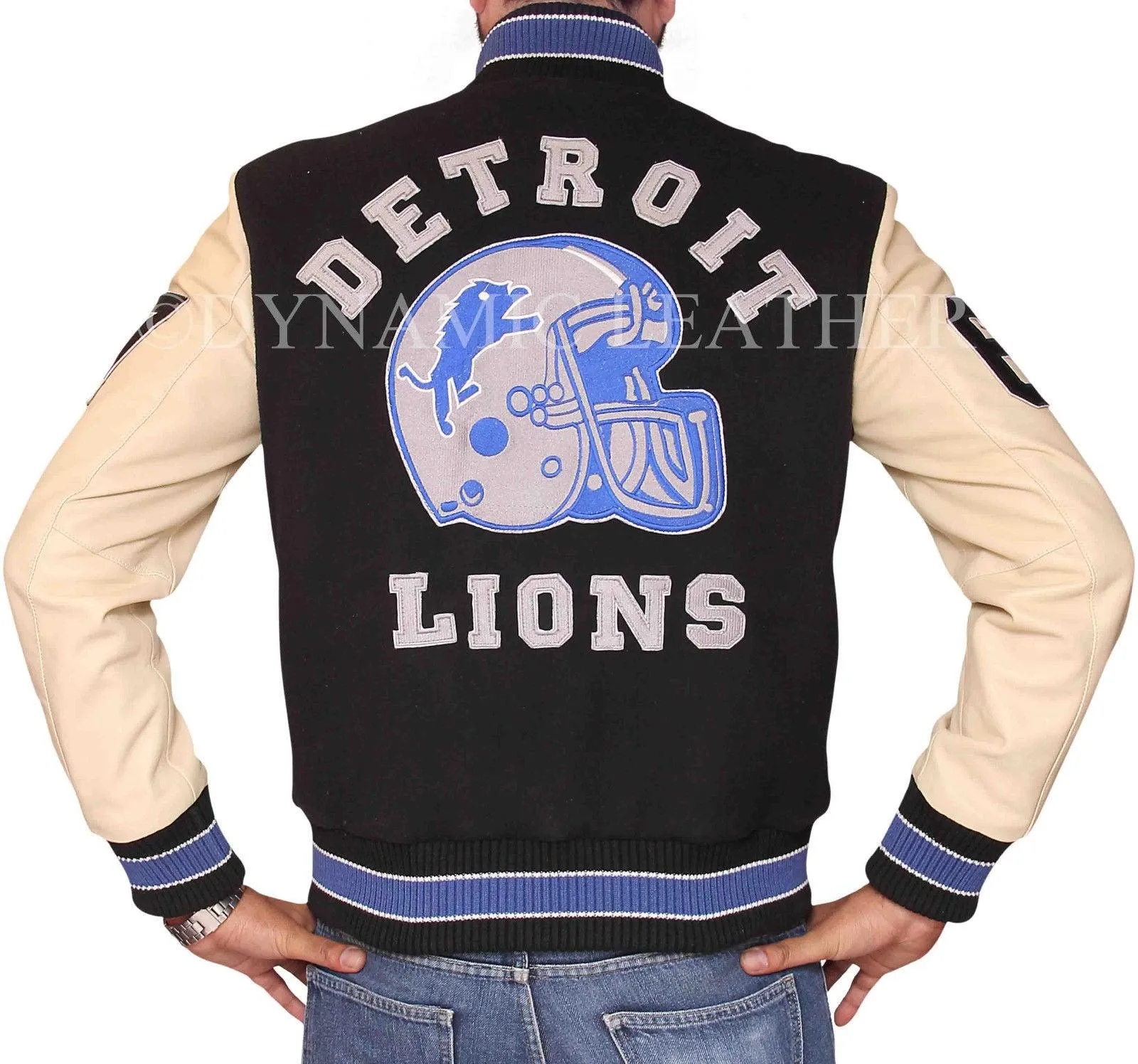 Beverly Hills Cop Axel Foley Detroit Lions Vintage Letterman Varsity Jacket