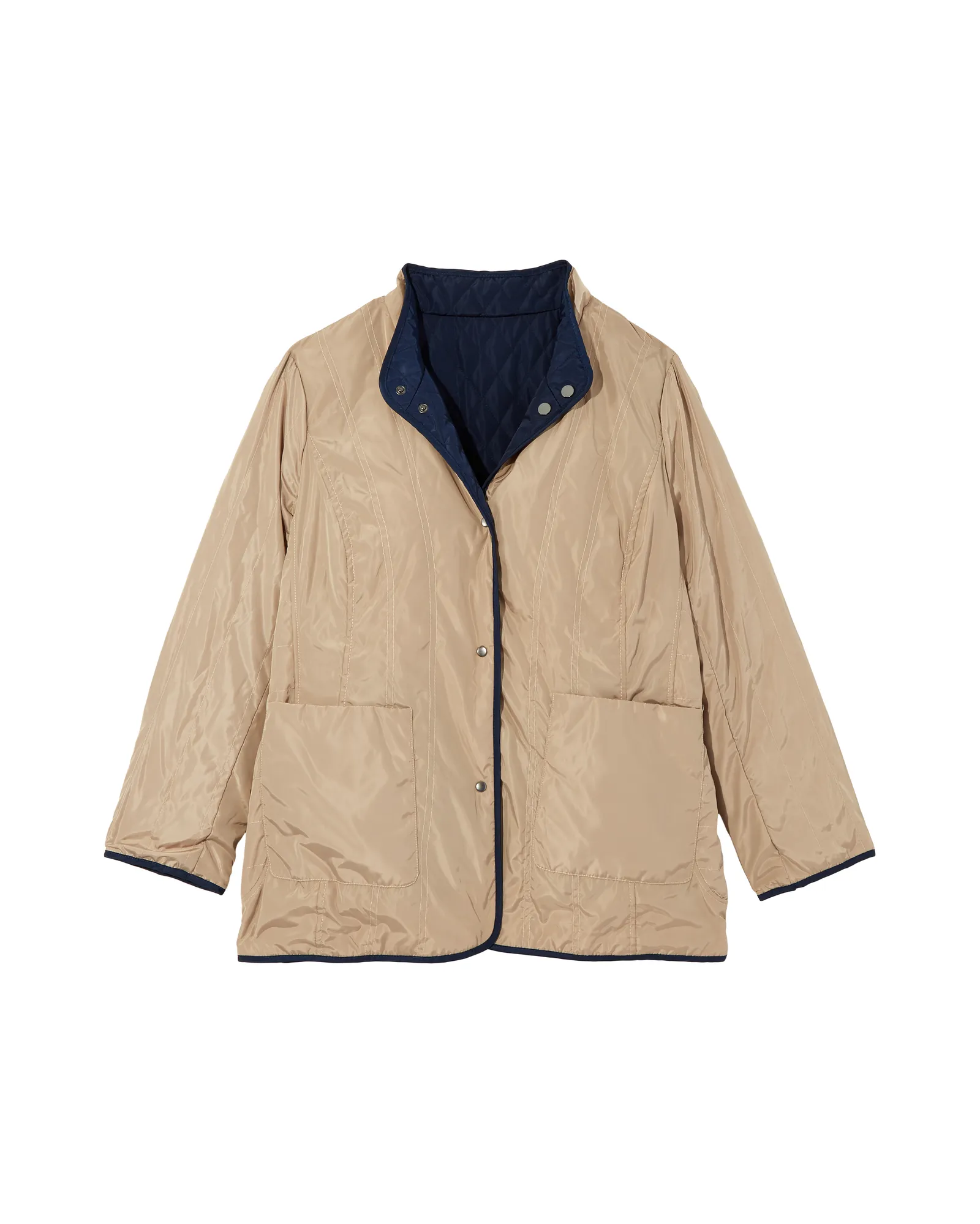 Biscay Quilted Reversible Jacket | Navy