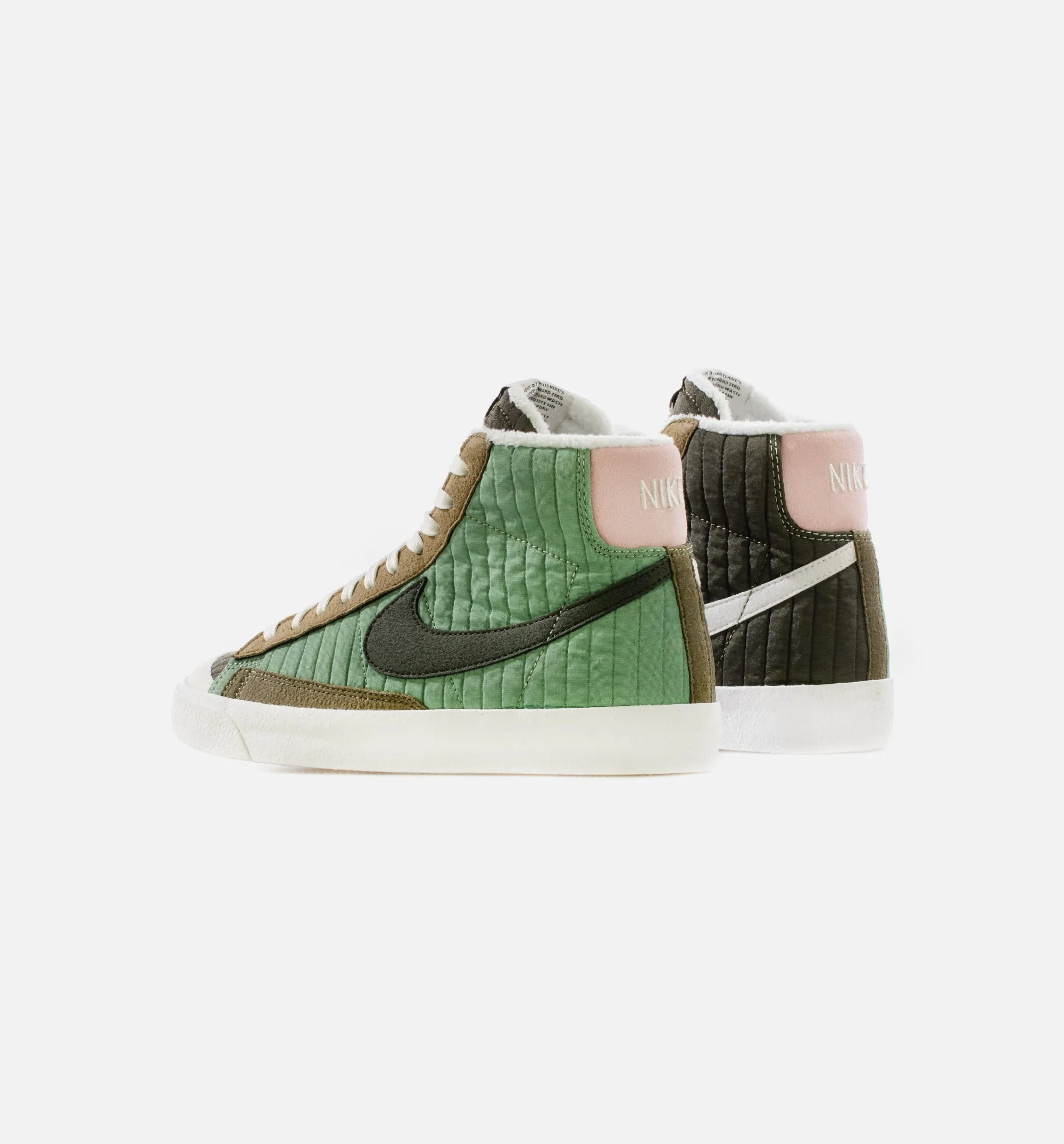 Blazer Mid '77 Grade School Lifestyle Shoe - Oil Green/Sail/Medium Olive/Sequoia