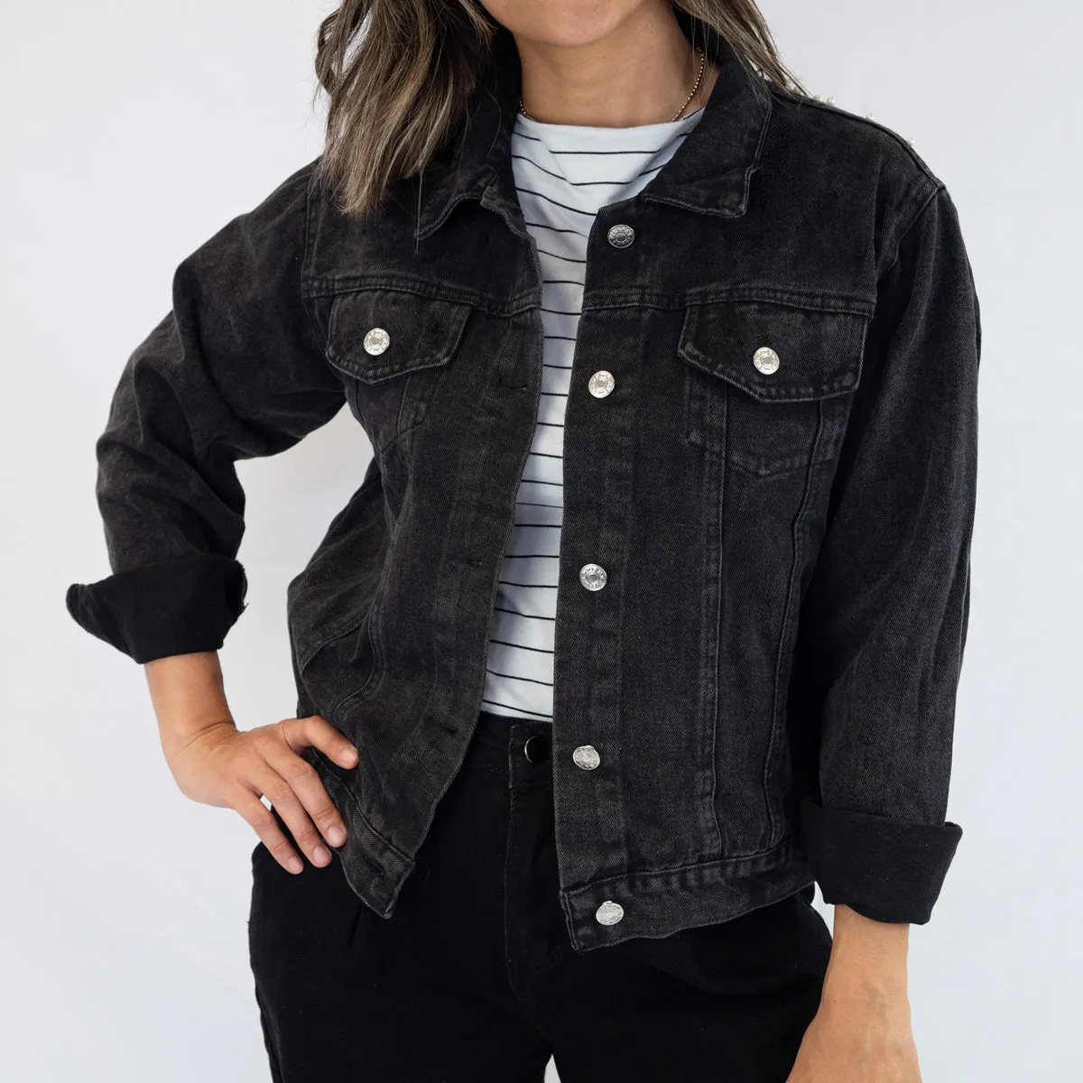 (Blue Denim) Bachelorette Party Denim Jackets