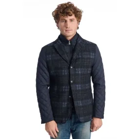 Blue Wool Mens Jacket