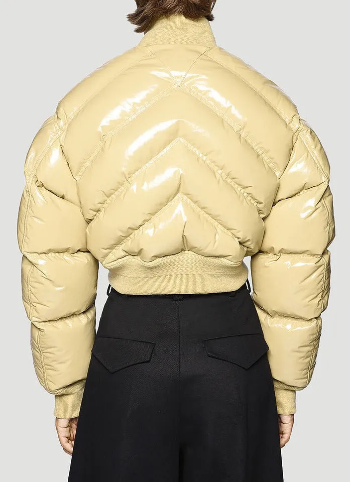 Bottega Veneta Chevron Quilted Leather Jacket