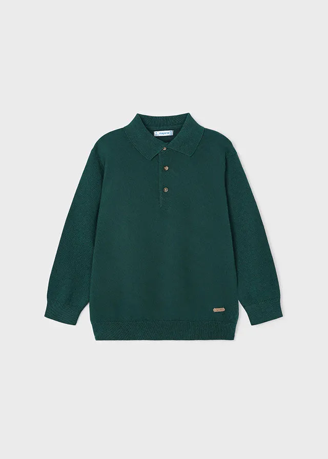 Boys L/S Polo Sweater