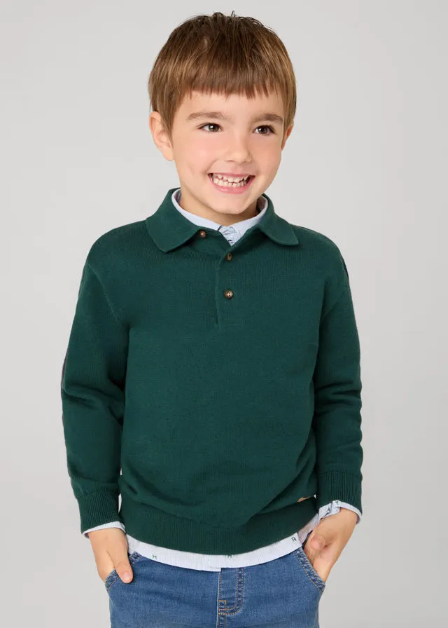 Boys L/S Polo Sweater