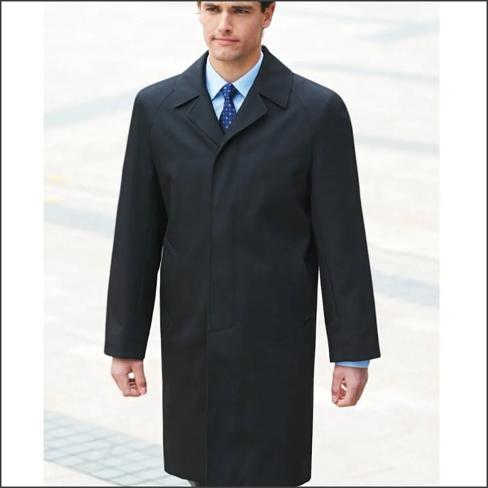 Brook Taverner Black Whip Cord RainCoat.--