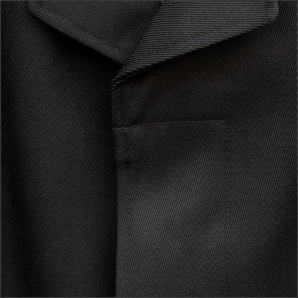 Brook Taverner Black Whip Cord RainCoat.--