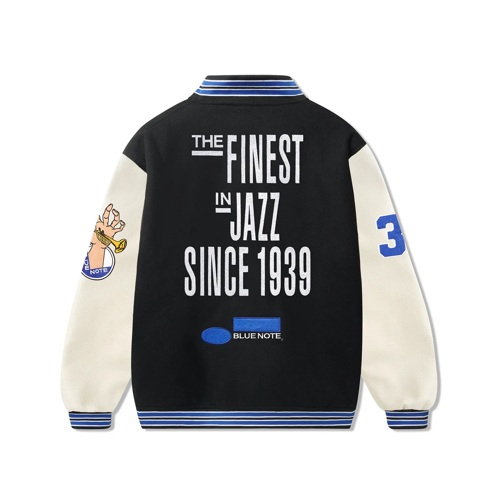 Butter Goods / Blue Note Varsity Jacket Navy / Cream