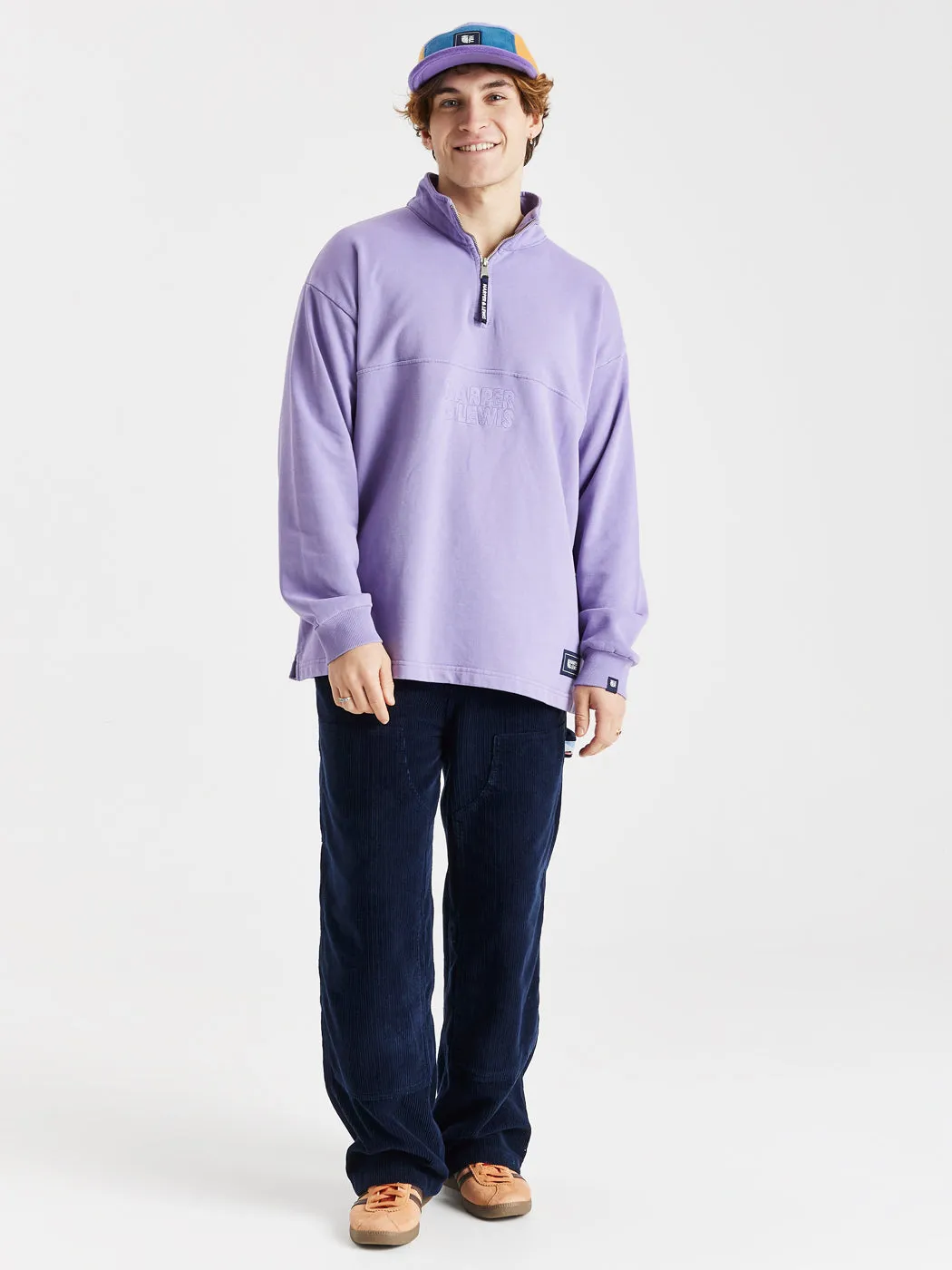 Camille 1/4 Zip Sweater Deep Lavender