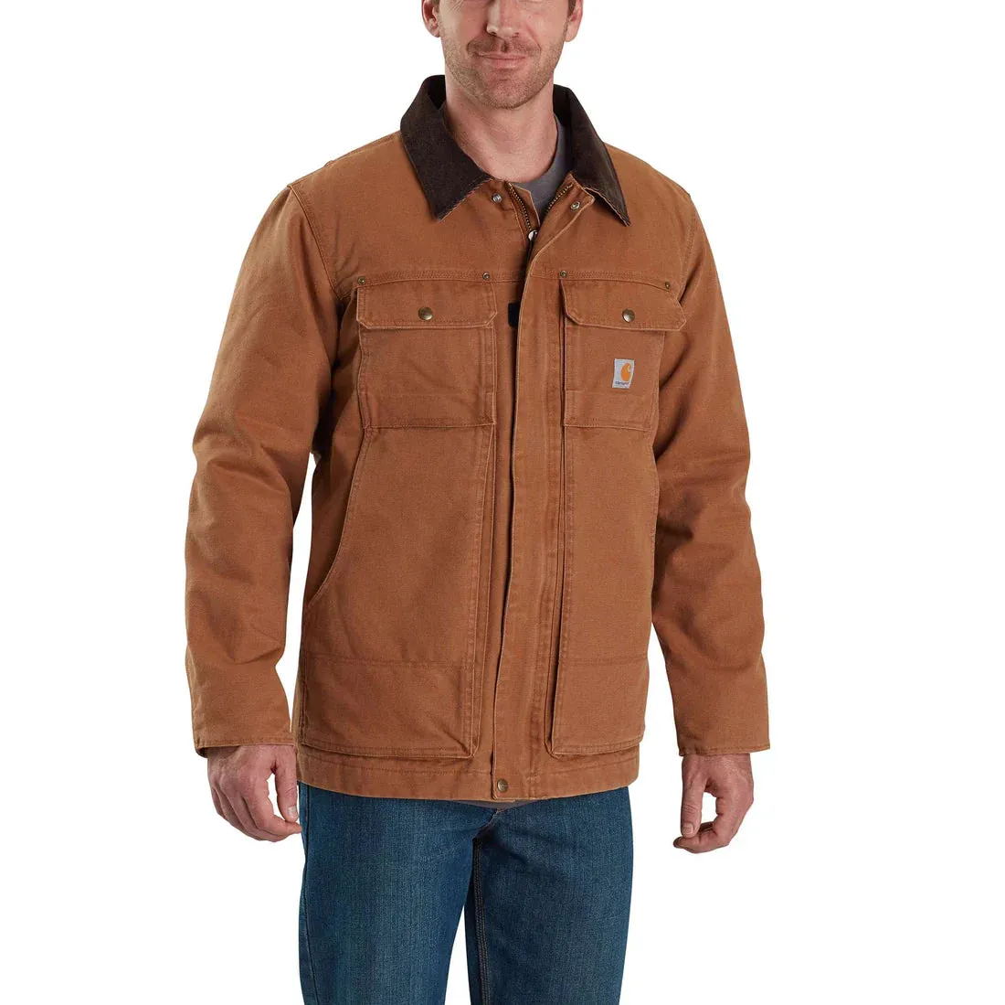 Carhartt Full Swing® Relaxed Fit Washed Duck Insulated Traditional Coat - 3 Warmest Rating