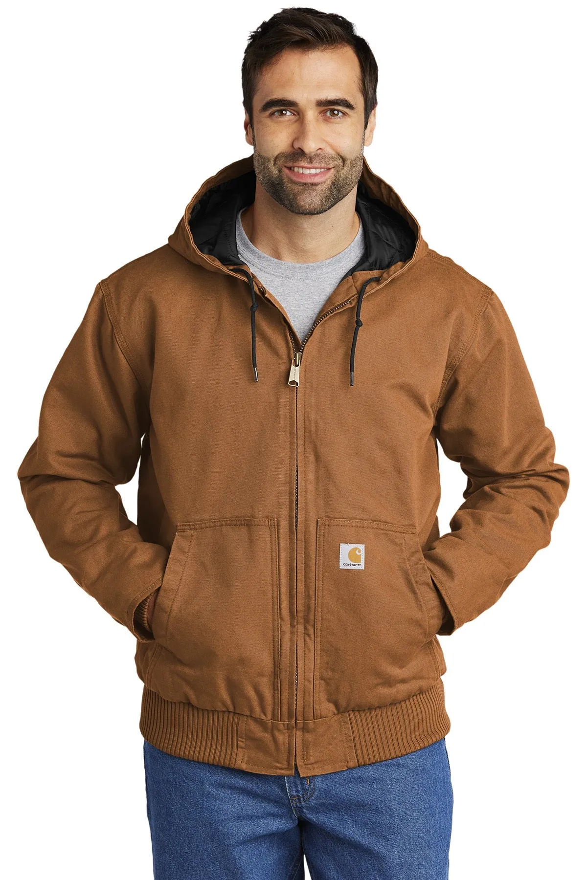 Carhartt Tall Washed Duck Custom Jackets, Carhartt Brown