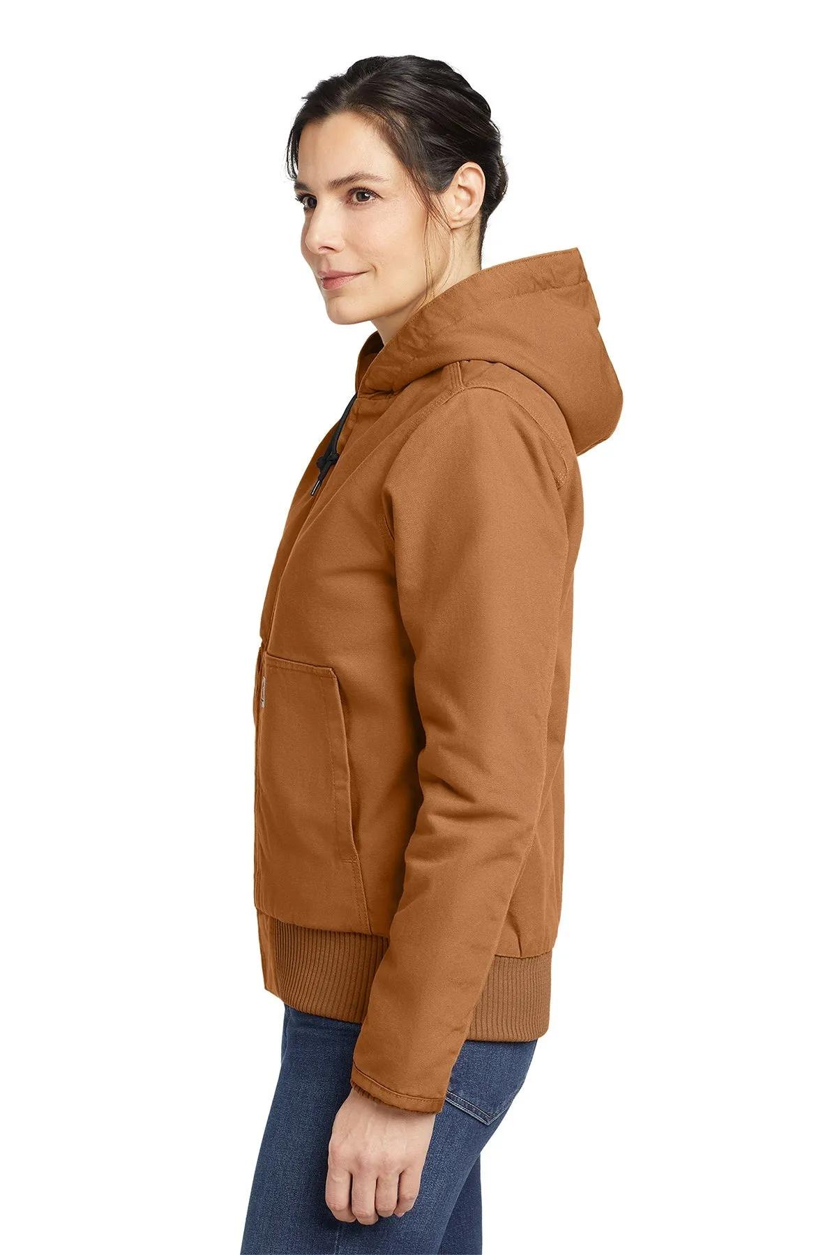 Carhartt Womens Washed Duck Jacket, Carhartt Brown [AST]