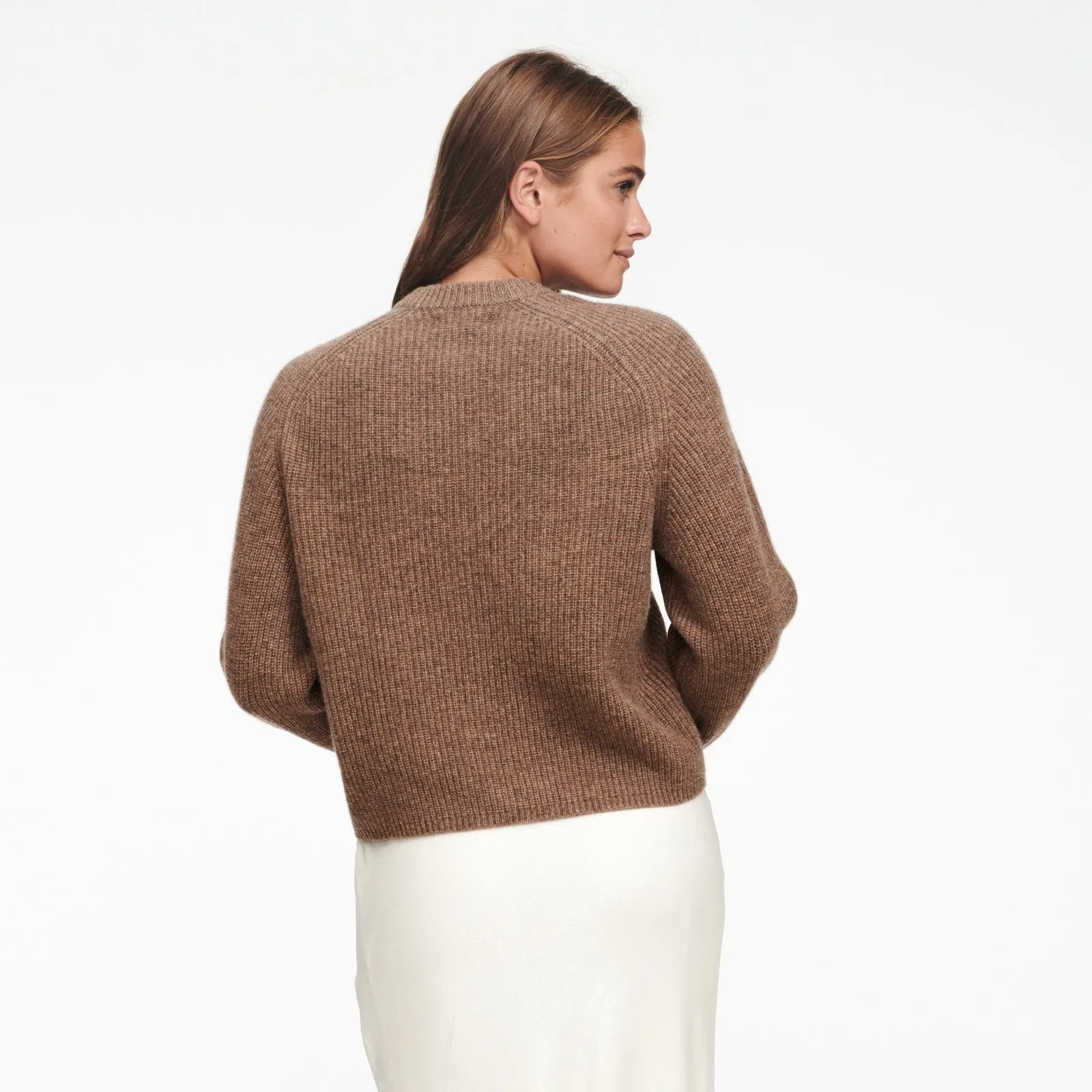 Cashmere Ribbed Mockneck Sweater