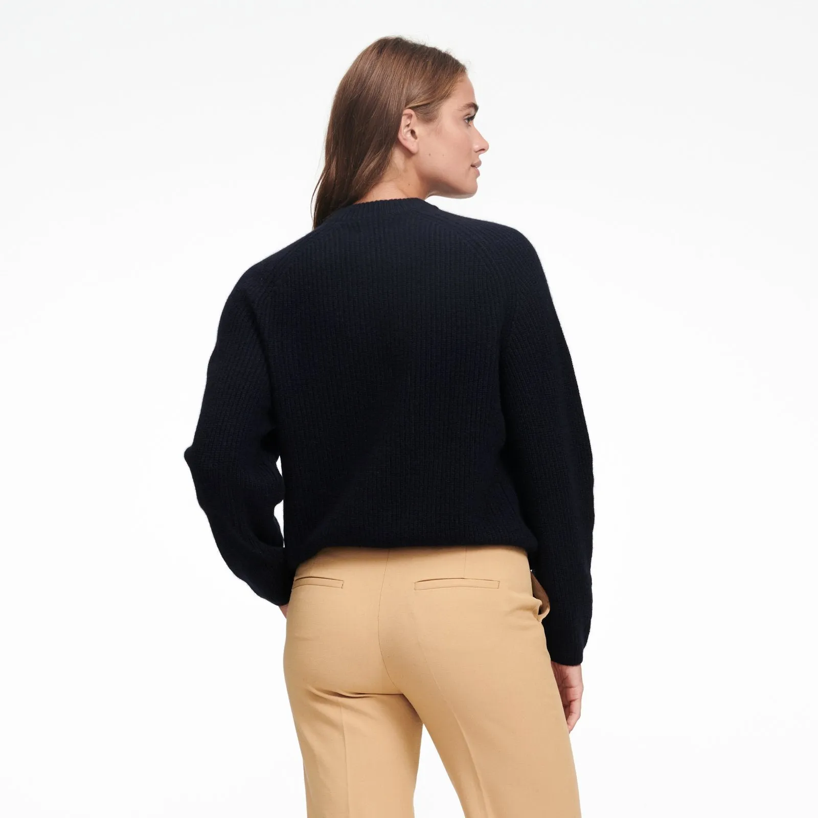 Cashmere Ribbed Mockneck Sweater