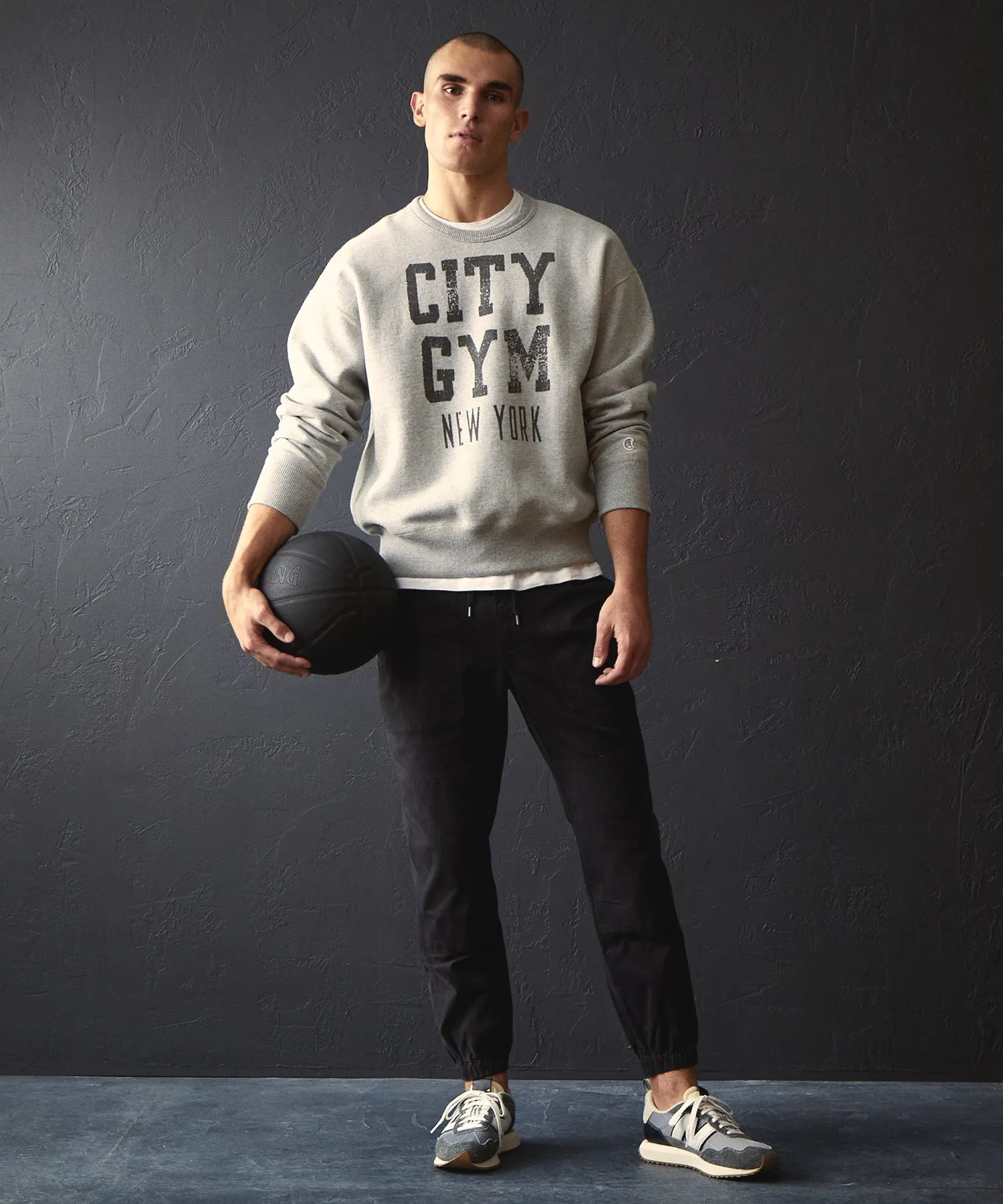 Champion City Gym Sweatshirt in Grey Mix