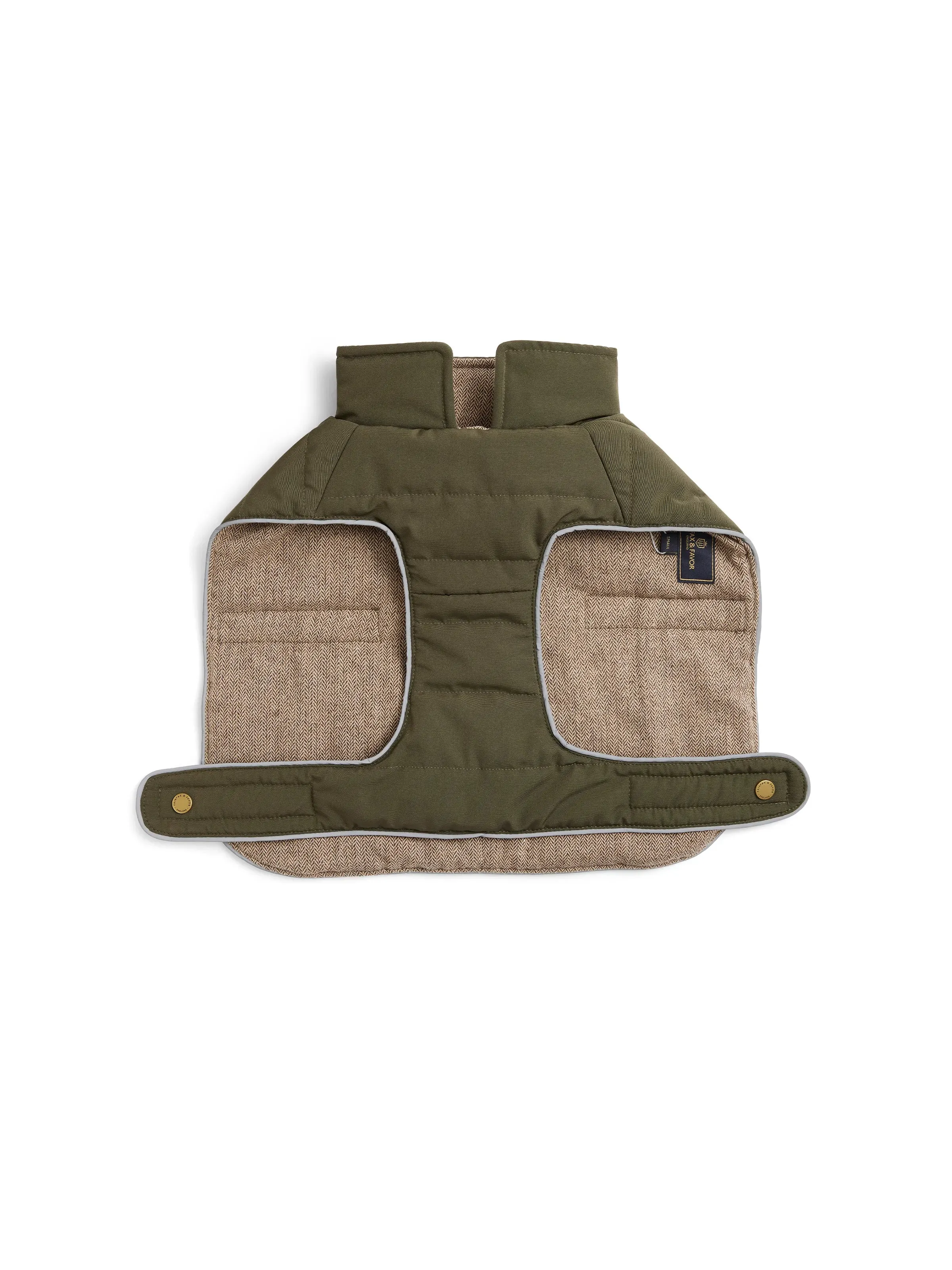 Charlotte Padded Dog Coat - Khaki