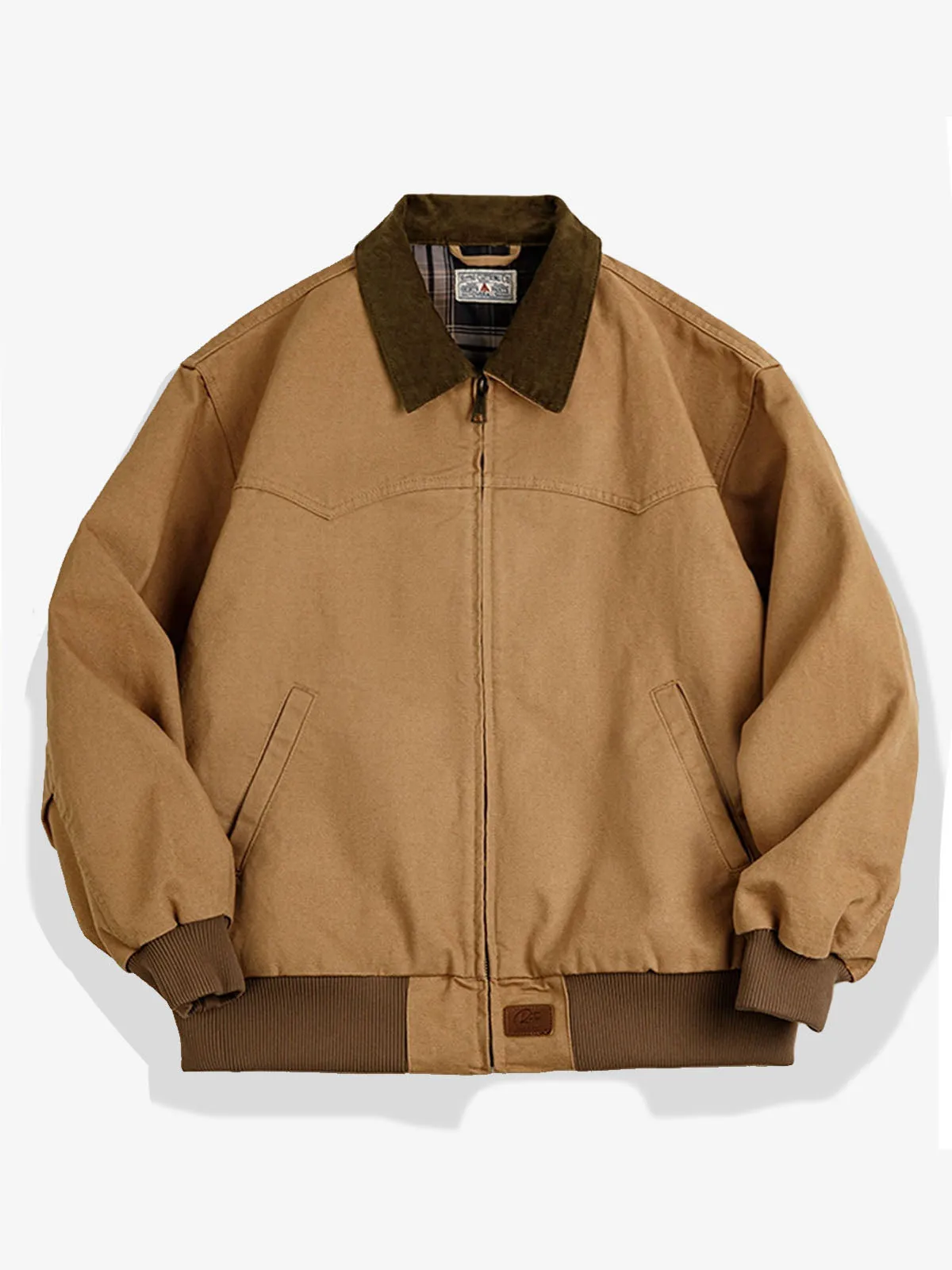 Classic Corduroy Collar Canvas Santa Fe Jacket