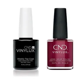 CND - Vinylux Topcoat & Rebellious Ruby 0.5 oz - #330