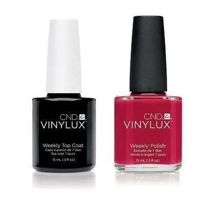 CND - Vinylux Topcoat & Rogue Red 0.5 oz - #143