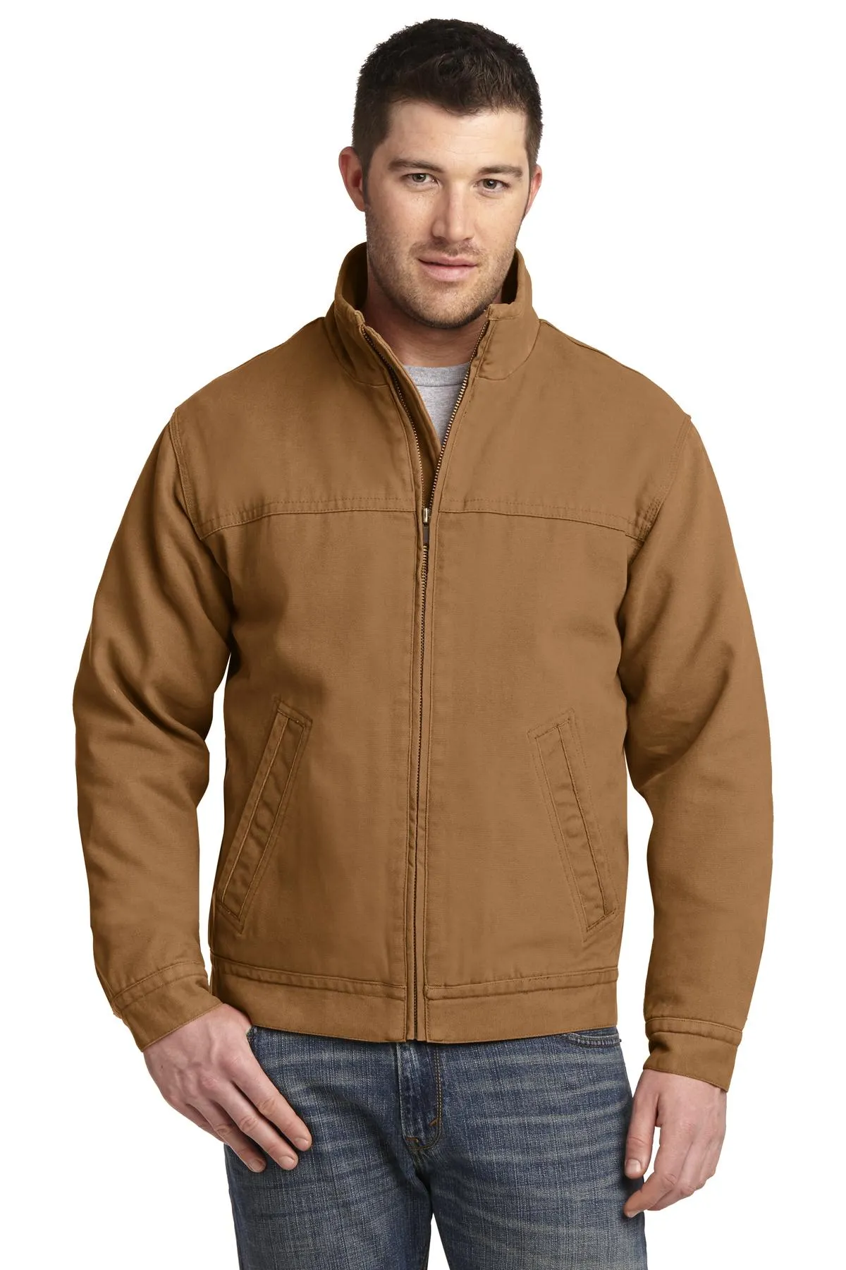 CornerStone Men's Washed Duck Cloth Flannel-Lined Work Jacket. CSJ40