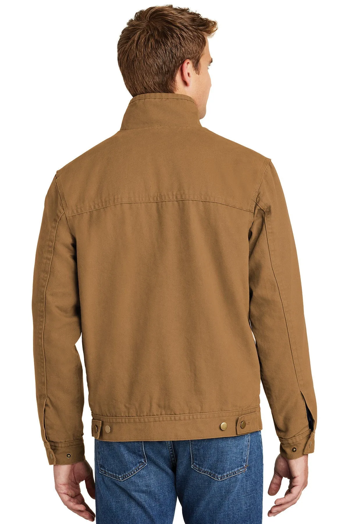 CornerStone Washed Duck Flannel-Lined Jacket, Duck Brown