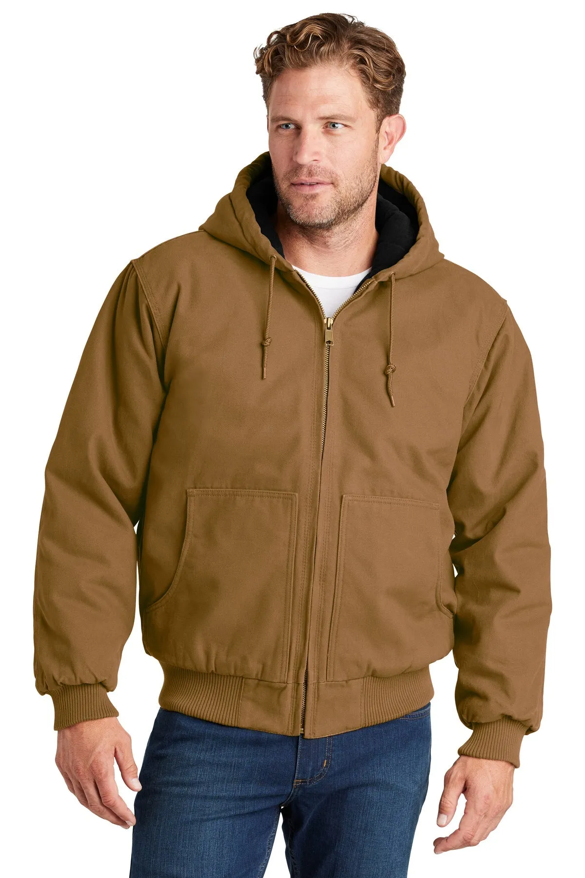 CornerStone Washed Duck Insulated Hooded Jacket, Duck Brown