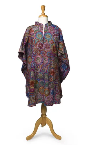 Cotton Aboriginal Art Short Kaftan by Tina Martin