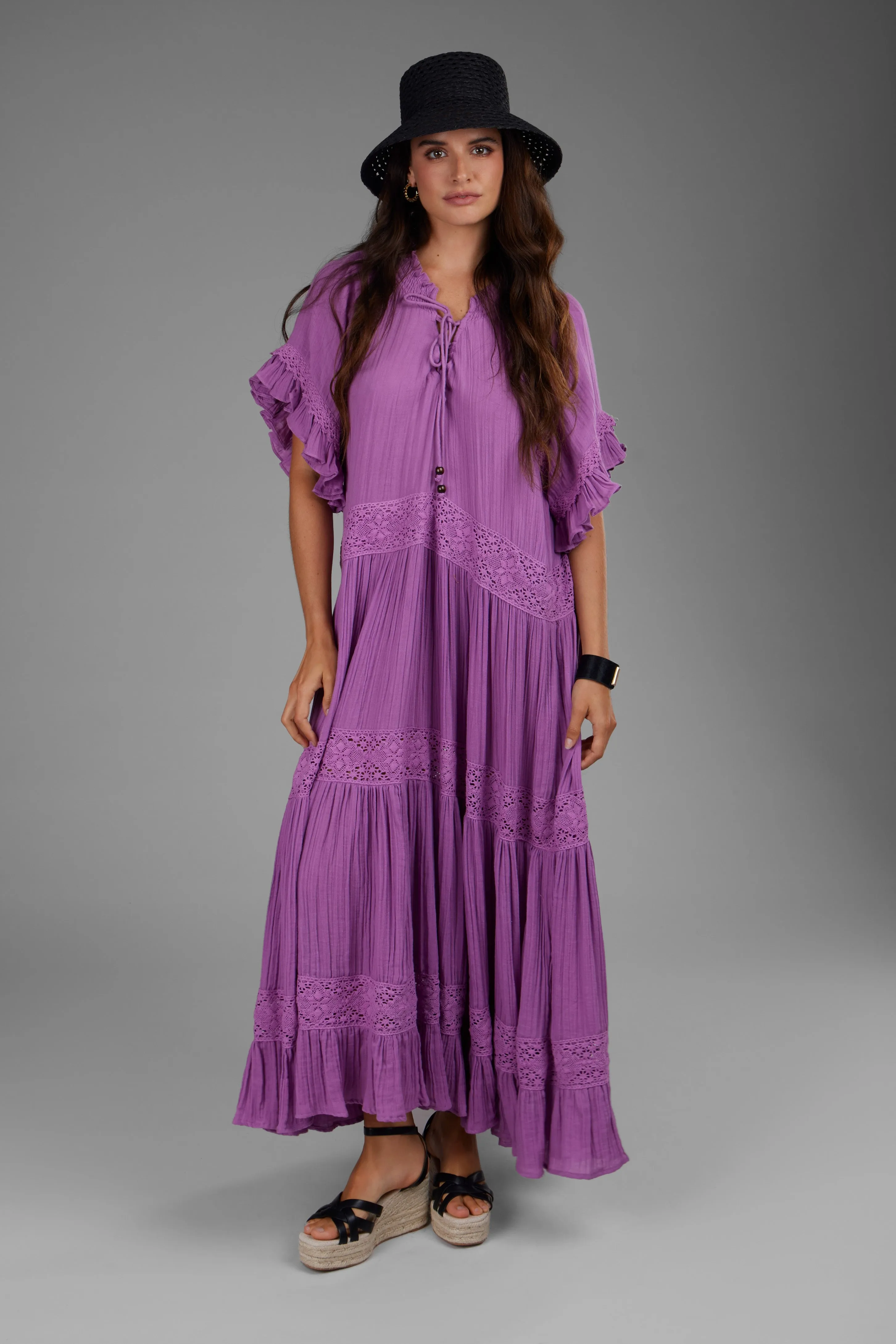 Cotton Long Cover Up Dress