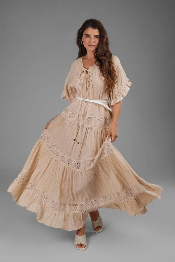 Cotton Long Cover Up Dress