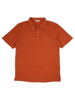 Cotton Slub Polo- Clay