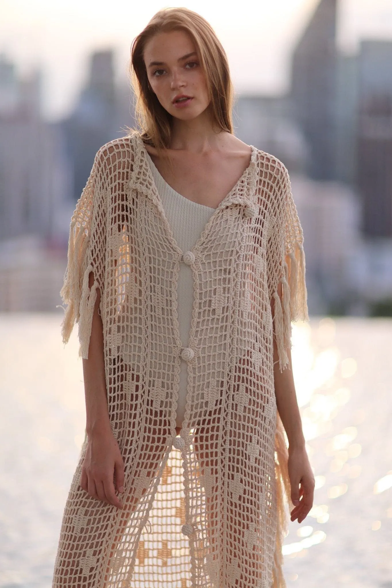 CROCHET KIMONO DUSTER MIRA